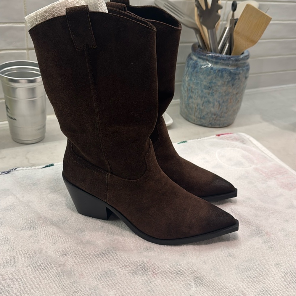 Stetson brown suede boots